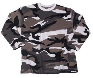 Tricou maneca lunga camuflaj urban