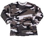 Tricou maneca lunga camuflaj urban