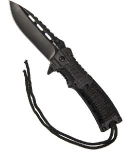 Briceag Mil-Tec Paracord Negru, cu Amnar