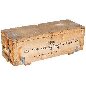 Cutie Lemn Munitie 9mm, Surplus Armata Italia