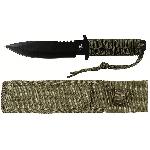 Cutit cu Maner din Paracord, Kaki