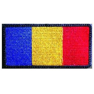 Ecuson Brodat Tricolor Romania