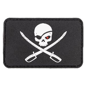 Ecuson PVC 3D PIRATI, Negru
