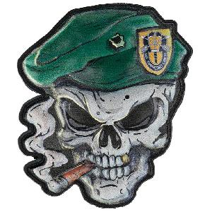 Ecuson PVC Green Beret Skull