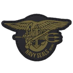 Ecuson PVC Navy Seals, Negru