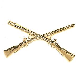 Insigna Pusti, US Infantry, Aurie