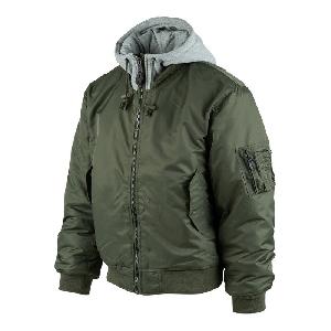 Jacheta Bomber cu Gluga MA-1, Kaki