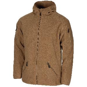 Jacheta Fleece cu Gluga, Coyote