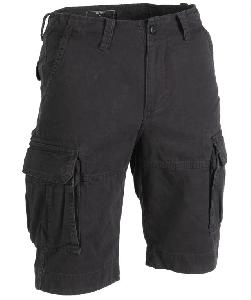Mil-Tec Prewashed Vintage Short, Negru