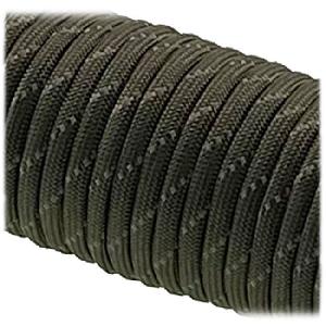 Paracord 750 Army Green Reflectorizant, la Metru