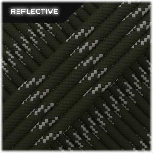 Paracord Army Green Reflectorizant, la Metru