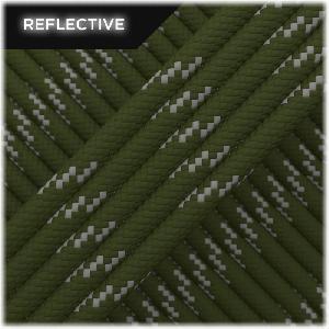 Paracord Kaki Reflectorizant, la Metru