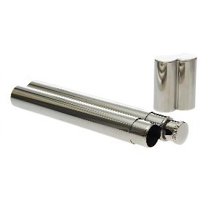 Plosca Alcool cu Suport Trabuc, Otel Inox