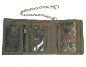 Portofel Flecktarn cu Lant de Siguranta