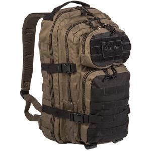 Rucsac Asalt 20L Mil-Tec, Kaki/Negru