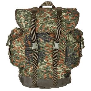 Rucsac Vintage, Canvas Camuflaj Flecktarn