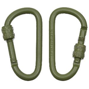 Set 2 Carabine cu Blocare 8 cm, Kaki