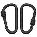 Set 2 Carabine cu Blocare 8 cm, Negre