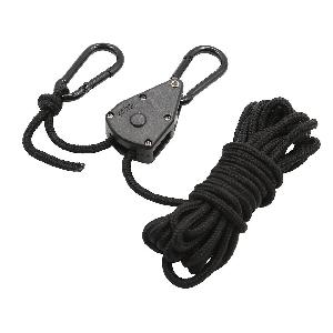 Sistem Prindere cu Clichet, Sfoara 4 mm, Negru