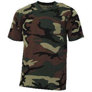 Tricou Copii, Camuflaj Woodland