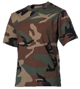 Tricou Copii, Gros, Camuflaj Woodland