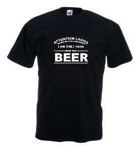 Tricou imprimat Attention Ladies