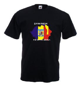 Tricou imprimat Basarabia Pamant Romanesc Harta