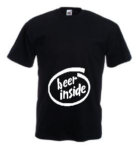 Tricou imprimat Beer Inside