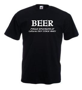 Tricou imprimat Beer sponsor