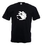 Tricou imprimat Bulldog Alb