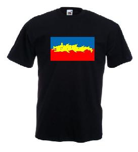 Tricou imprimat Drapel Lup Dacic