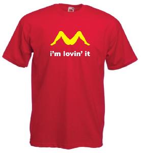 Tricou imprimat I'm lovin' it