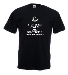 Tricou imprimat Keep Calm Awesome