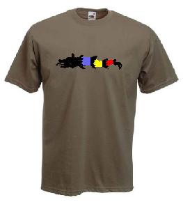Tricou imprimat Lup Dacic Tricolor 2