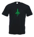 Tricou imprimat Marijuana Finger