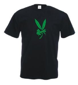 Tricou imprimat Marijuana Victory