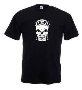 Tricou imprimat Skull pilot 2