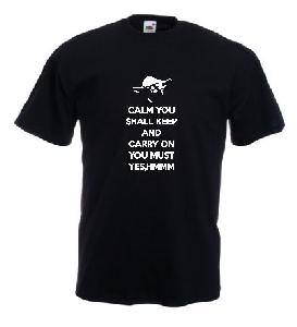 Tricou imprimat Yoda Keep Carry On