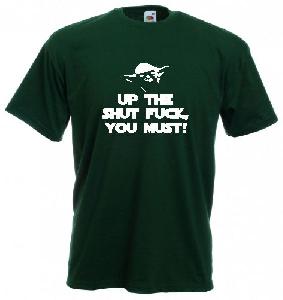 Tricou imprimat Yoda Shut Up