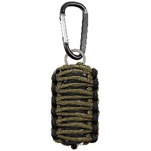 Trusa Supravietuire Paracord Mica, Kaki / Negru